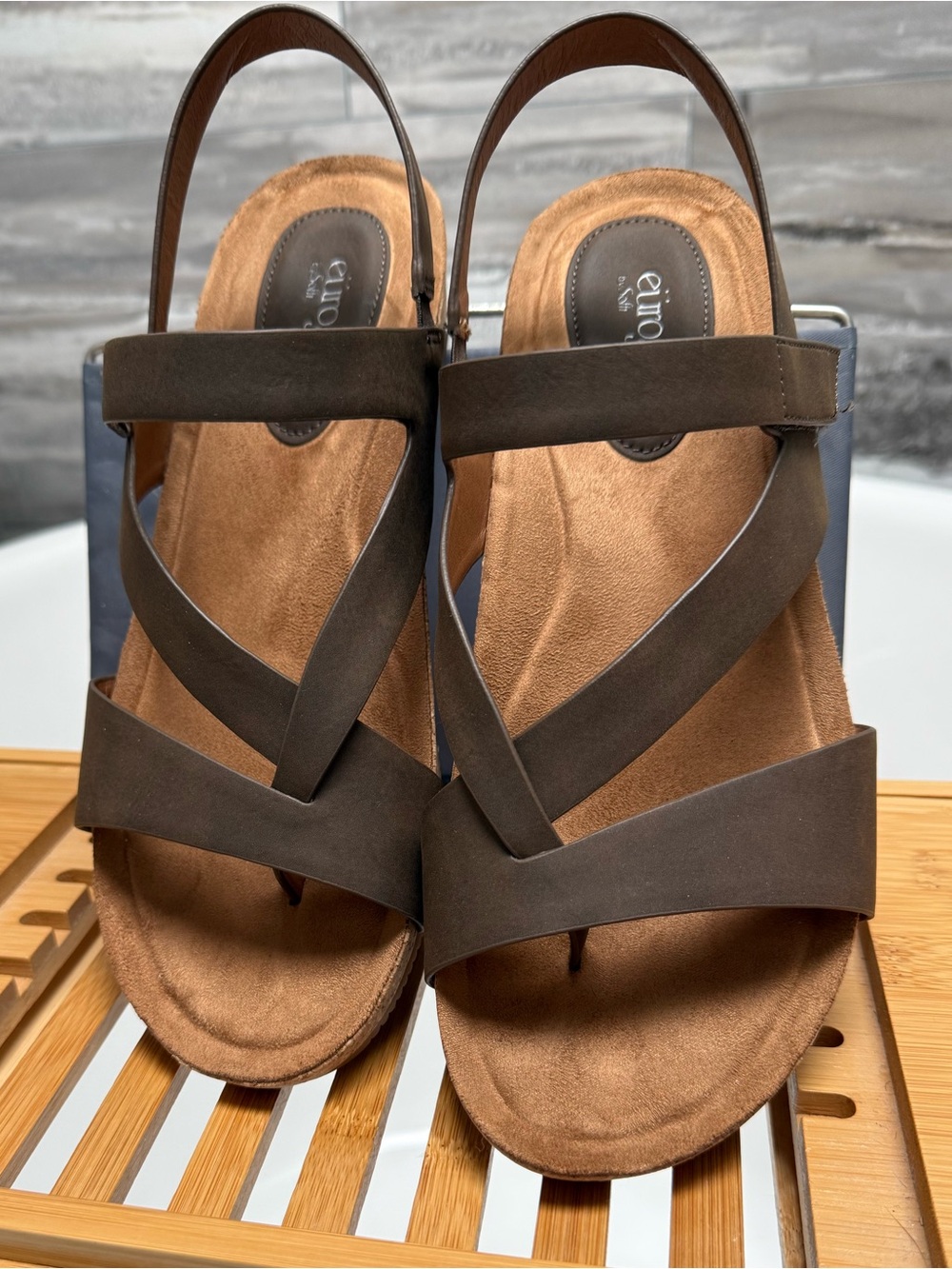 W’s 11 Sofft Eurosoft Gianetta cork wedge sandals - Picture 3 of 6